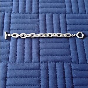 STERLING SILVER TOGGLE BRACELET